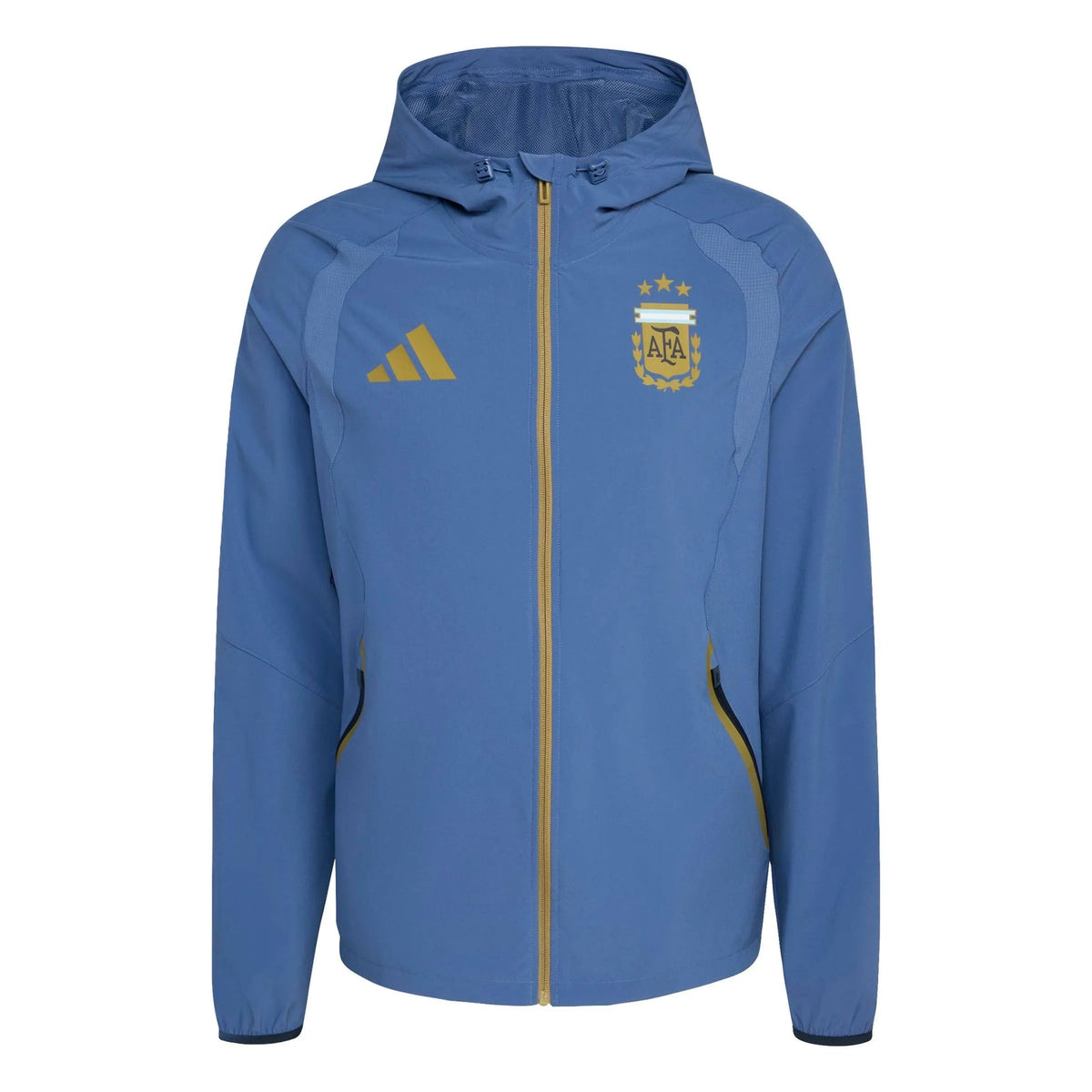 2026 Argentina Men's Tiro Travel Full Zip Windbreaker  / Adidas