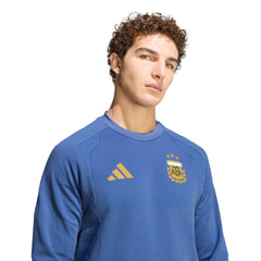 2026 Argentina Men's Tiro Travel Crewneck Sweatshirt  / Adidas