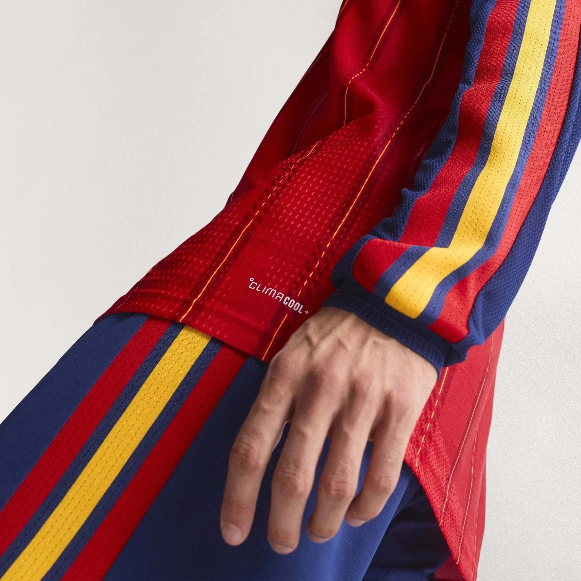 2026 Spain Men's Authentic Home Long-Sleeve Soccer Jersey  / Adidas