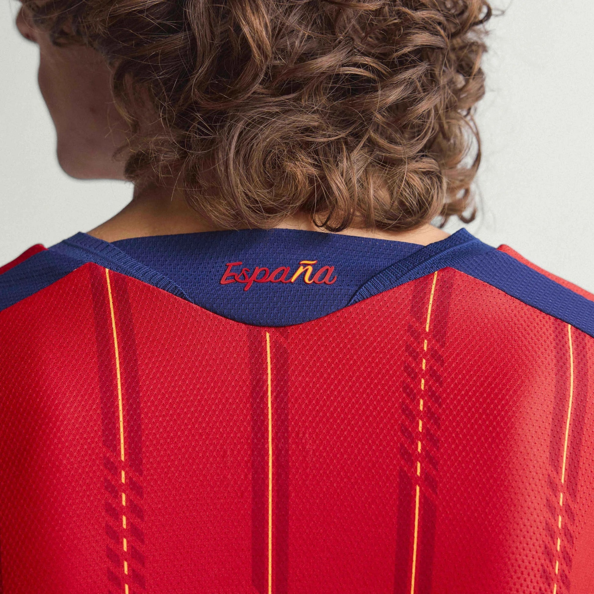 2026 Spain Men's Authentic Home Long-Sleeve Soccer Jersey  / Adidas