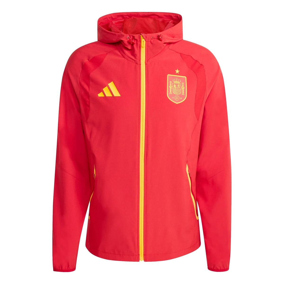 2026 Spain Men's Tiro Travel Full Zip Windbreaker  / Adidas