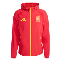 2026 Spain Men's Tiro Travel Full Zip Windbreaker  / Adidas