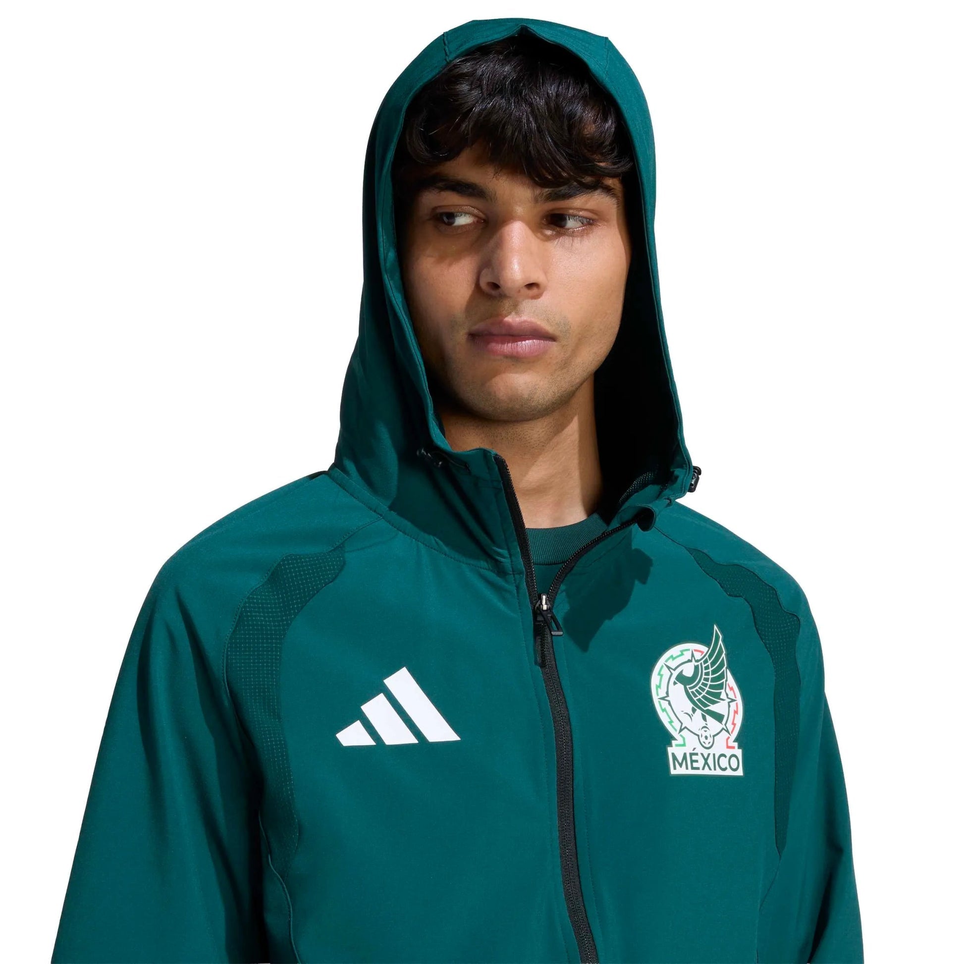 2026 Mexico Men's Tiro Travel Full Zip Windbreaker  / Adidas