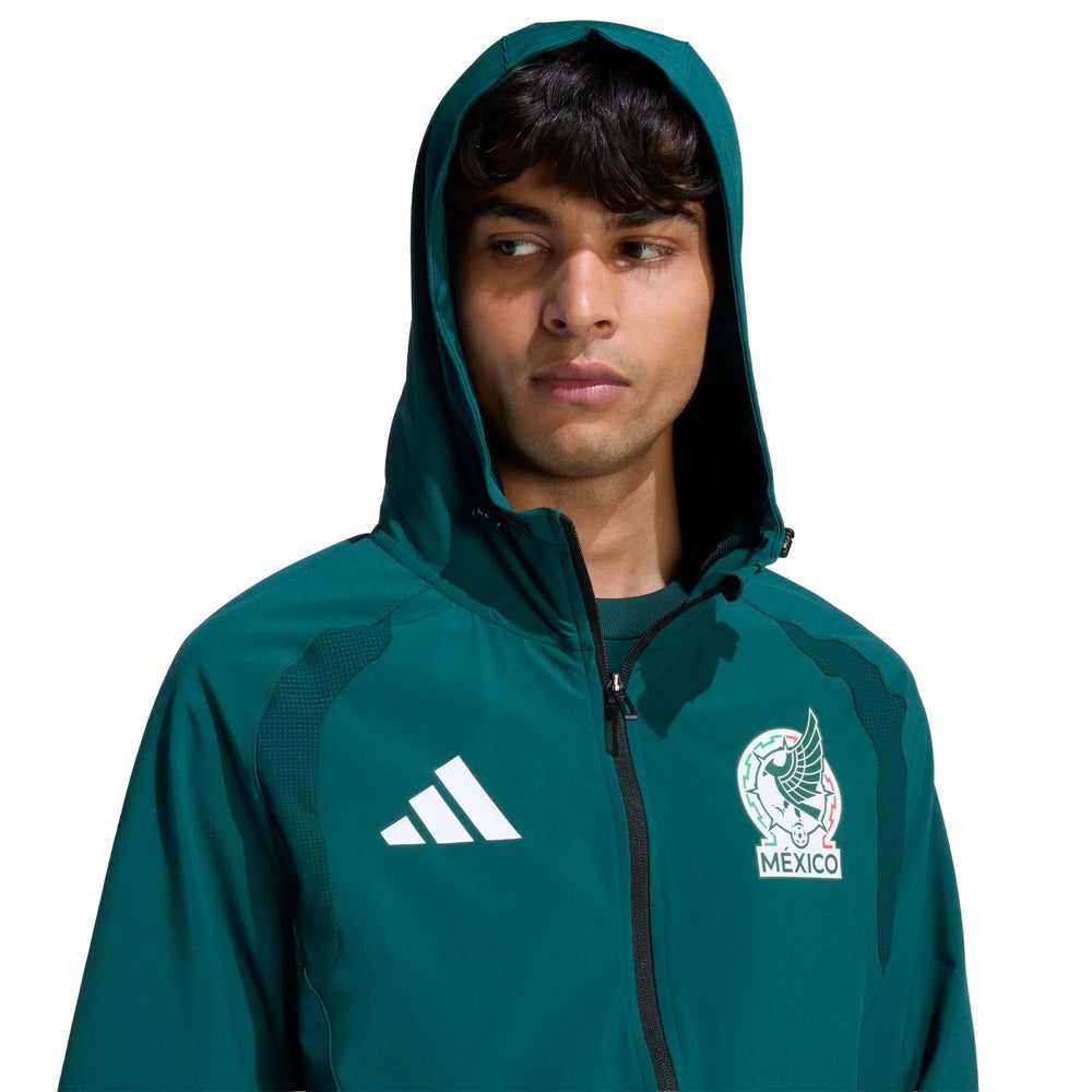 2026 Mexico Men's Tiro Travel Full Zip Windbreaker  / Adidas