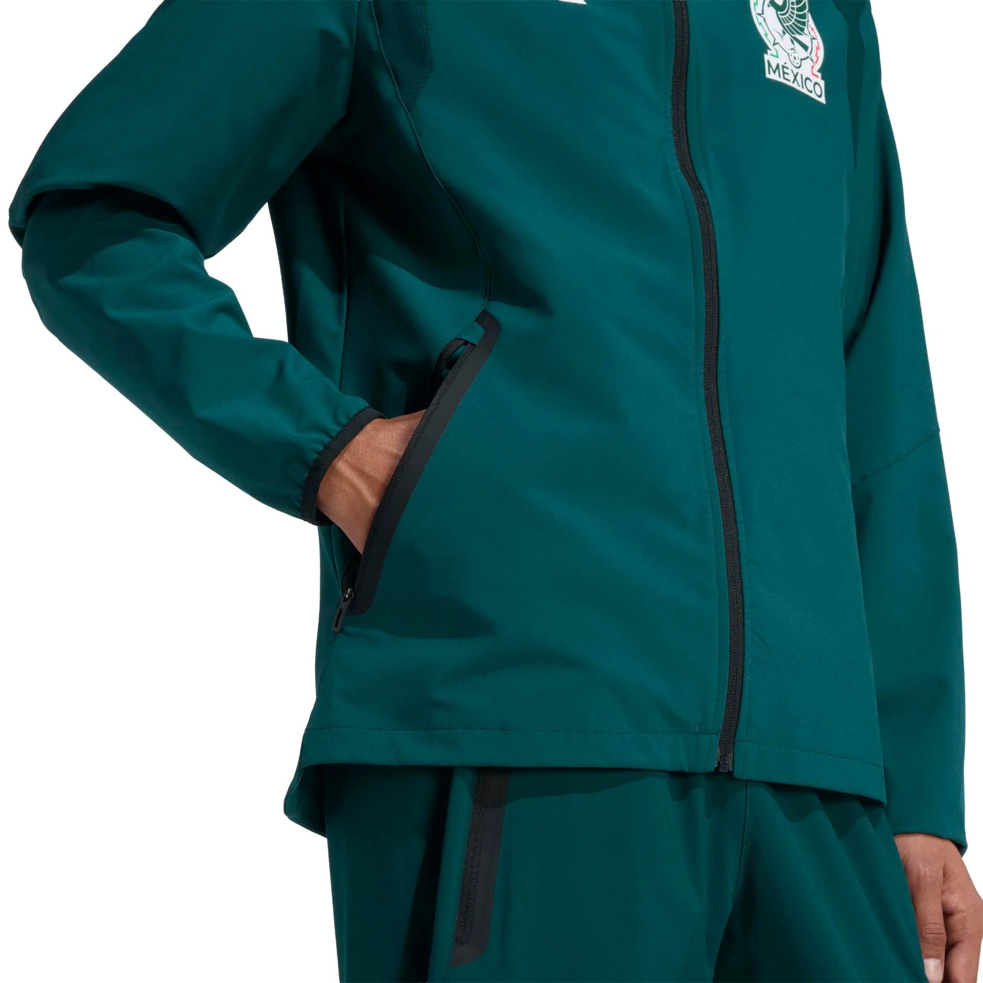 2026 Mexico Men's Tiro Travel Full Zip Windbreaker  / Adidas