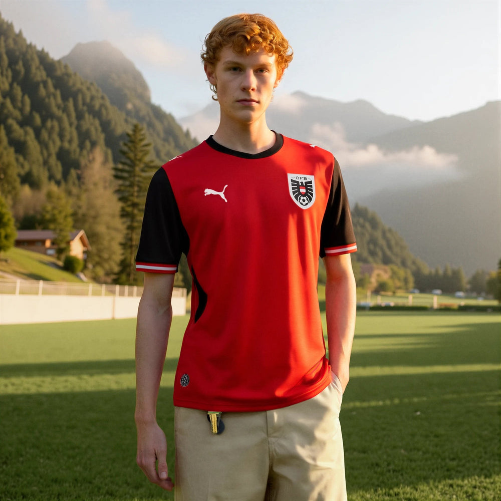 2026 Austria Men's Stadium Home Soccer Jersey  / Puma