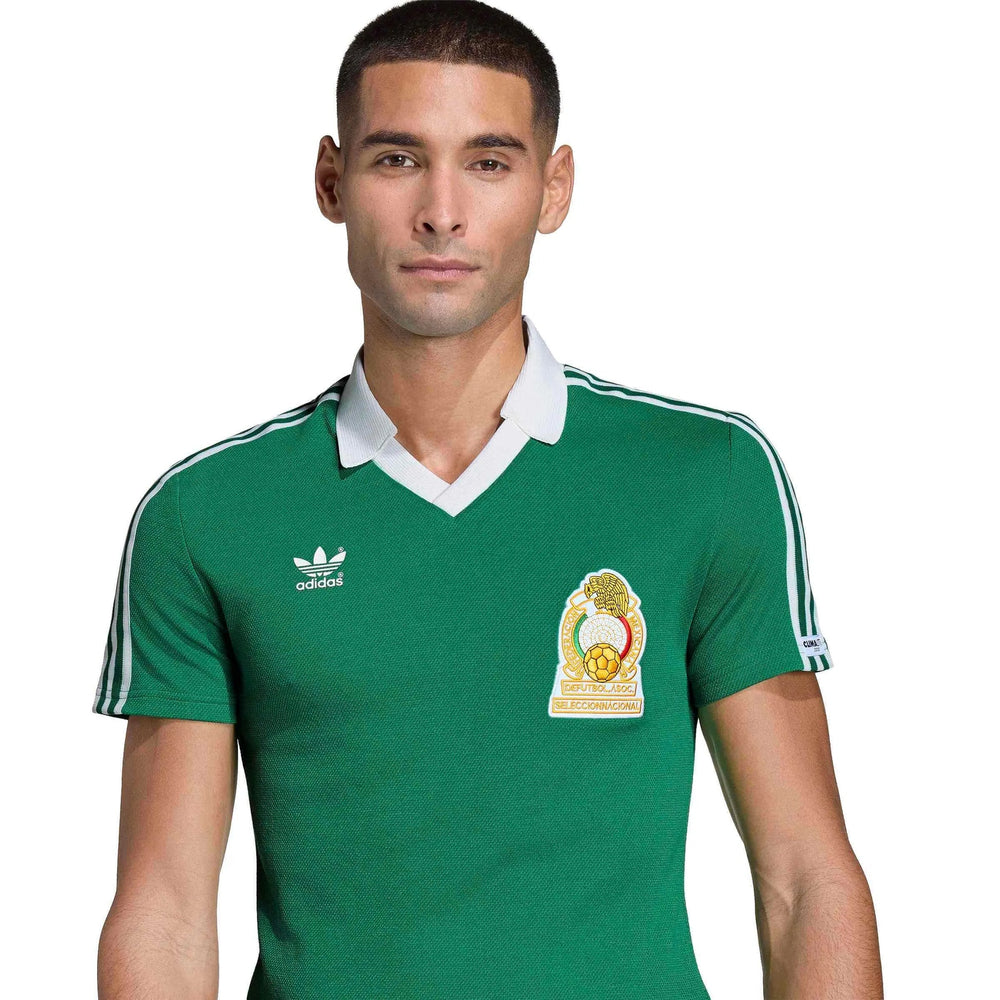 1986 Mexico Men's Retro Stadium Home Soccer Jersey  / Adidas