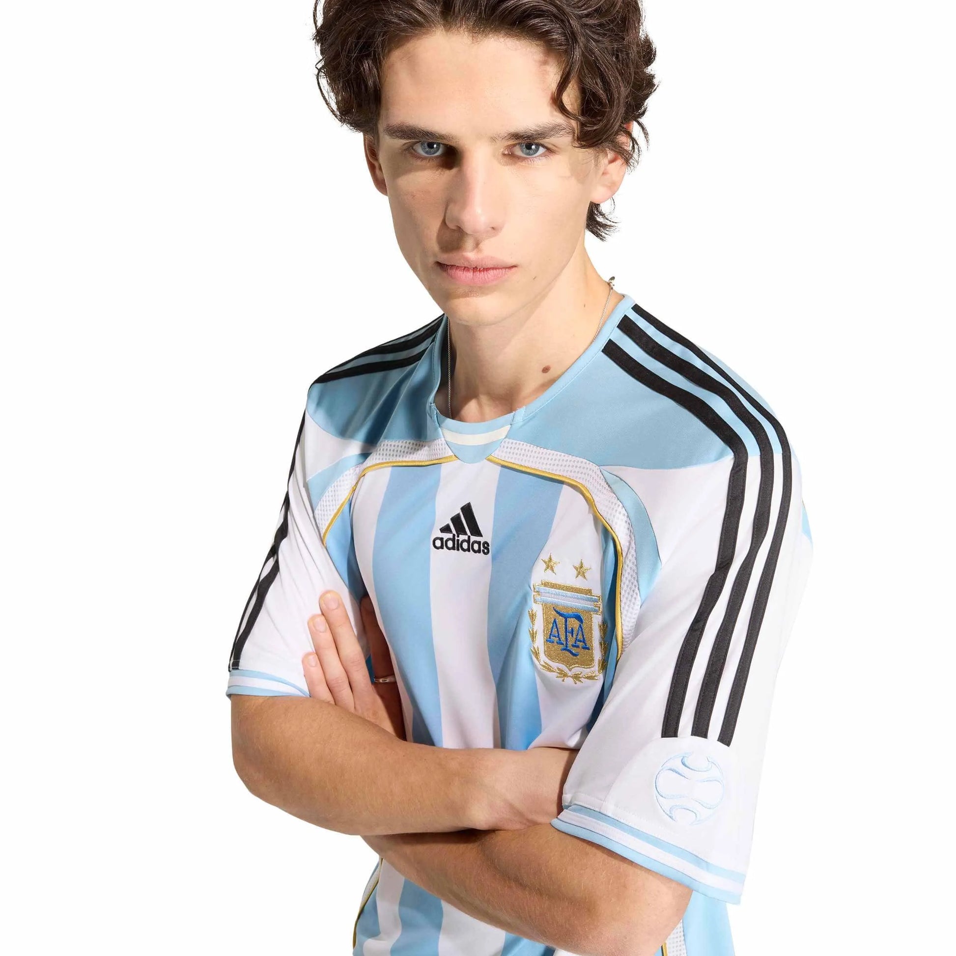2006 Argentina Men's Retro Stadium Home Soccer Jersey  / Adidas