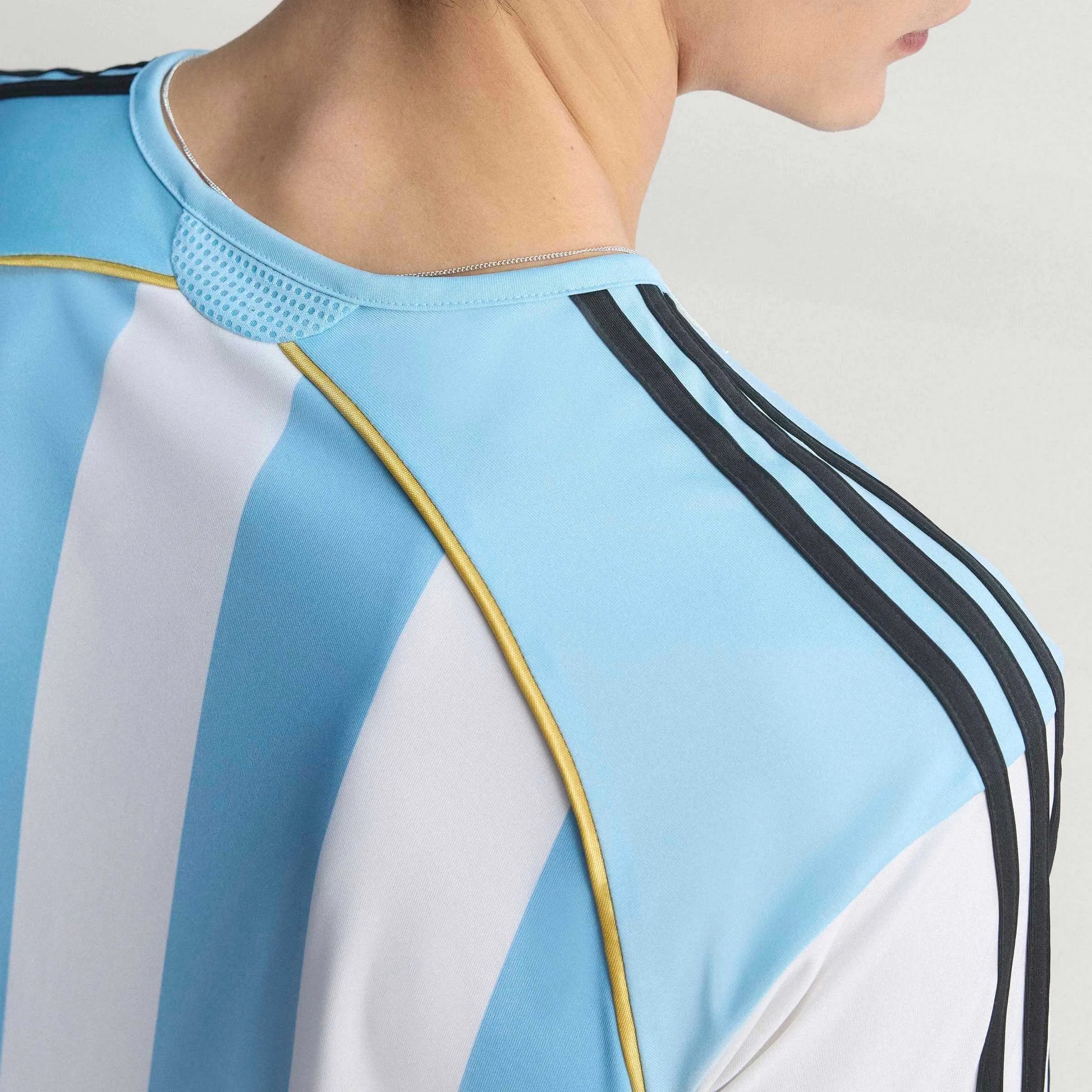 2006 Argentina Men's Retro Stadium Home Soccer Jersey  / Adidas