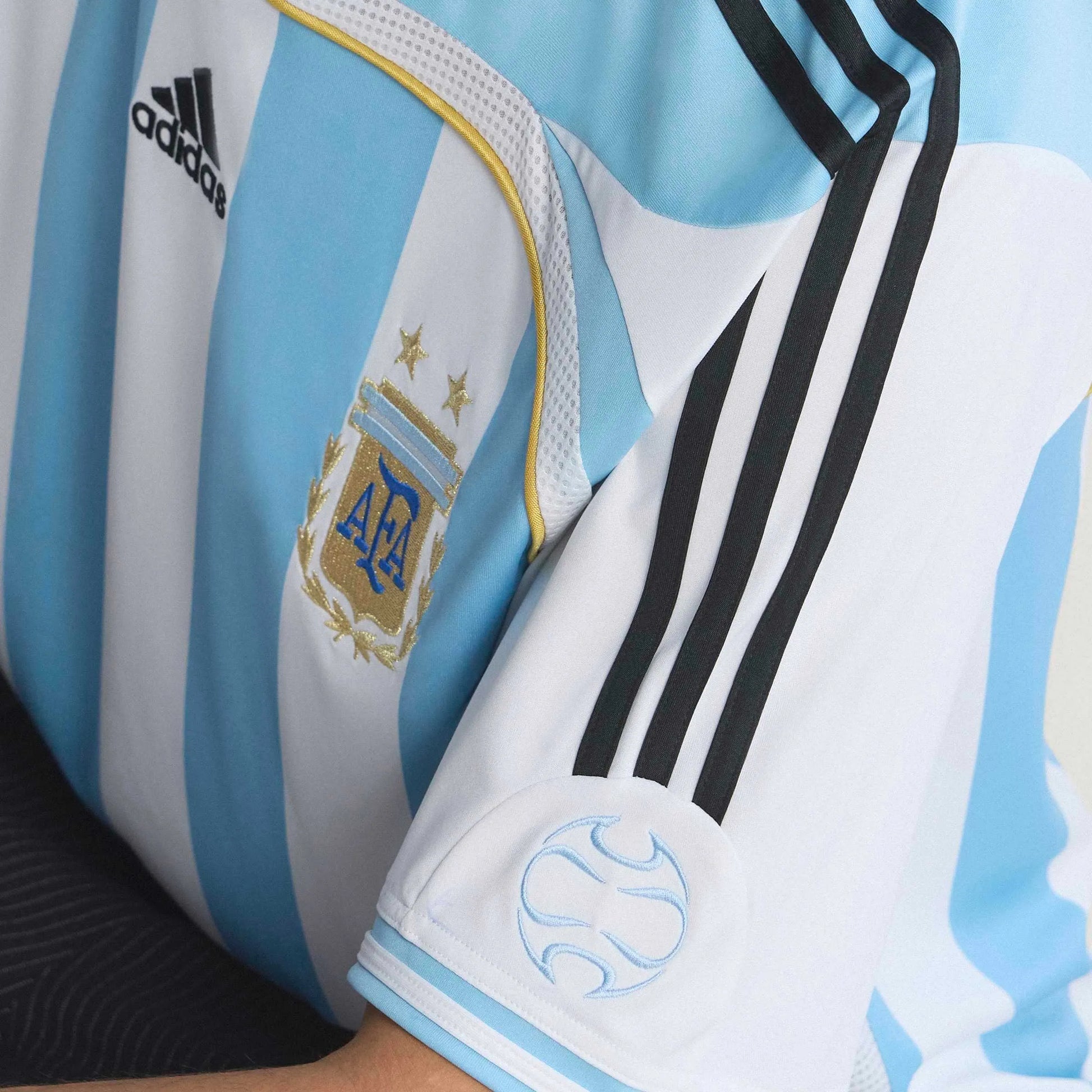2006 Argentina Men's Retro Stadium Home Soccer Jersey  / Adidas