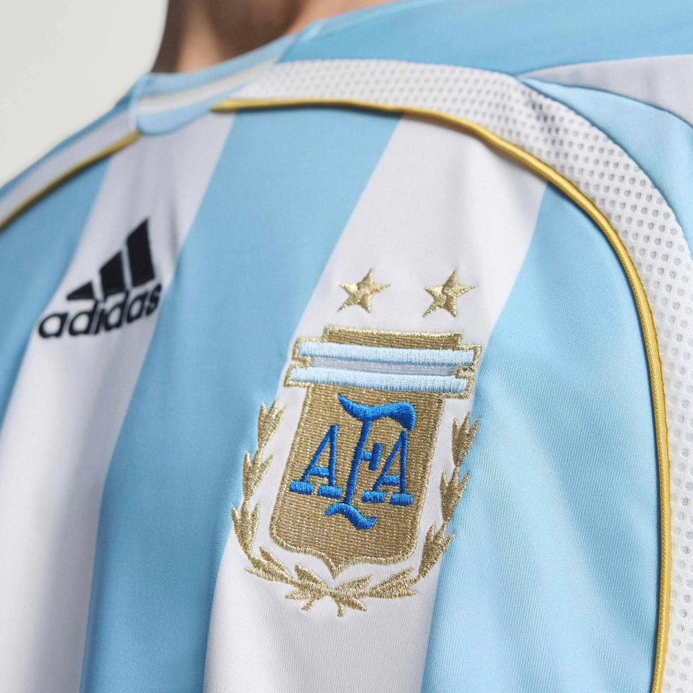 2006 Argentina Men's Retro Stadium Home Soccer Jersey  / Adidas