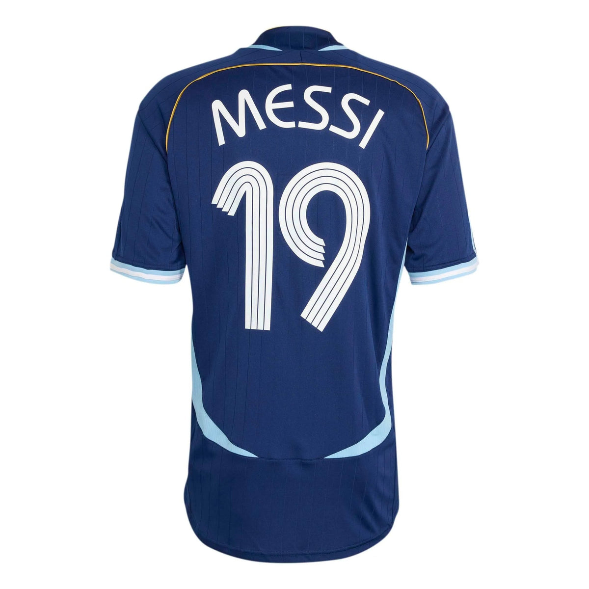 2006 Argentina Men's Retro Stadium Away Messi #19 Soccer Jersey  / Adidas