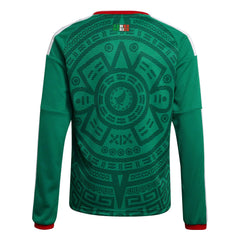 2026 Mexico Youth Stadium Home Long-Sleeve Soccer Jersey  / Adidas