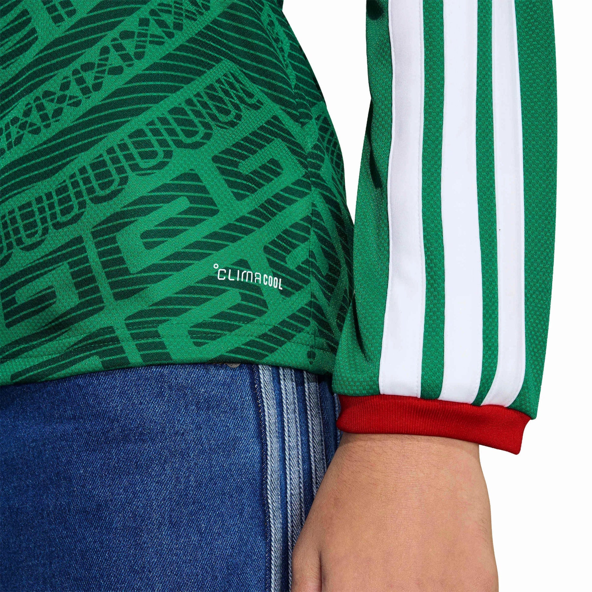 2026 Mexico Youth Stadium Home Long-Sleeve Soccer Jersey  / Adidas