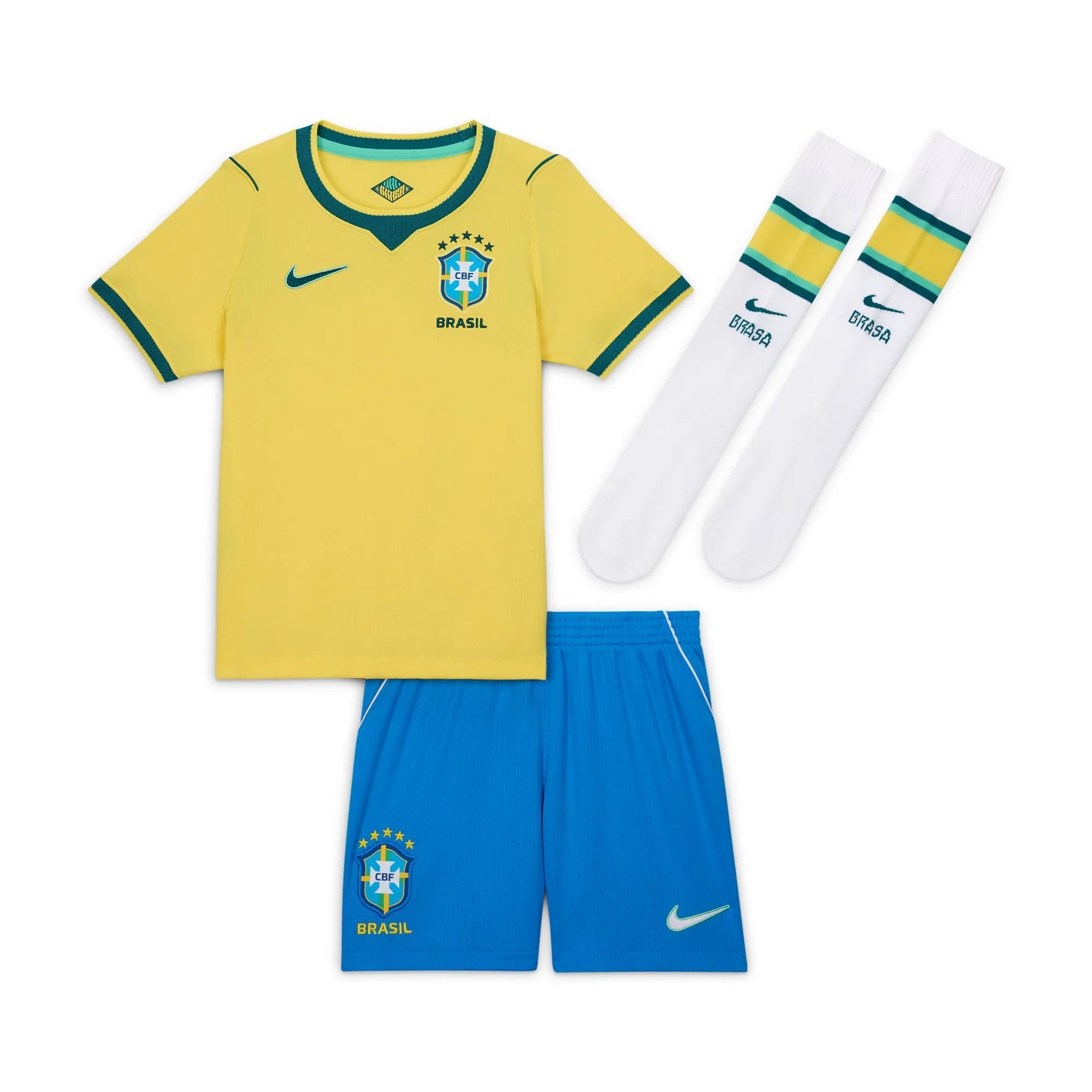 2026-27 Brazil Little Kids' Stadium Home Kit  / Nike