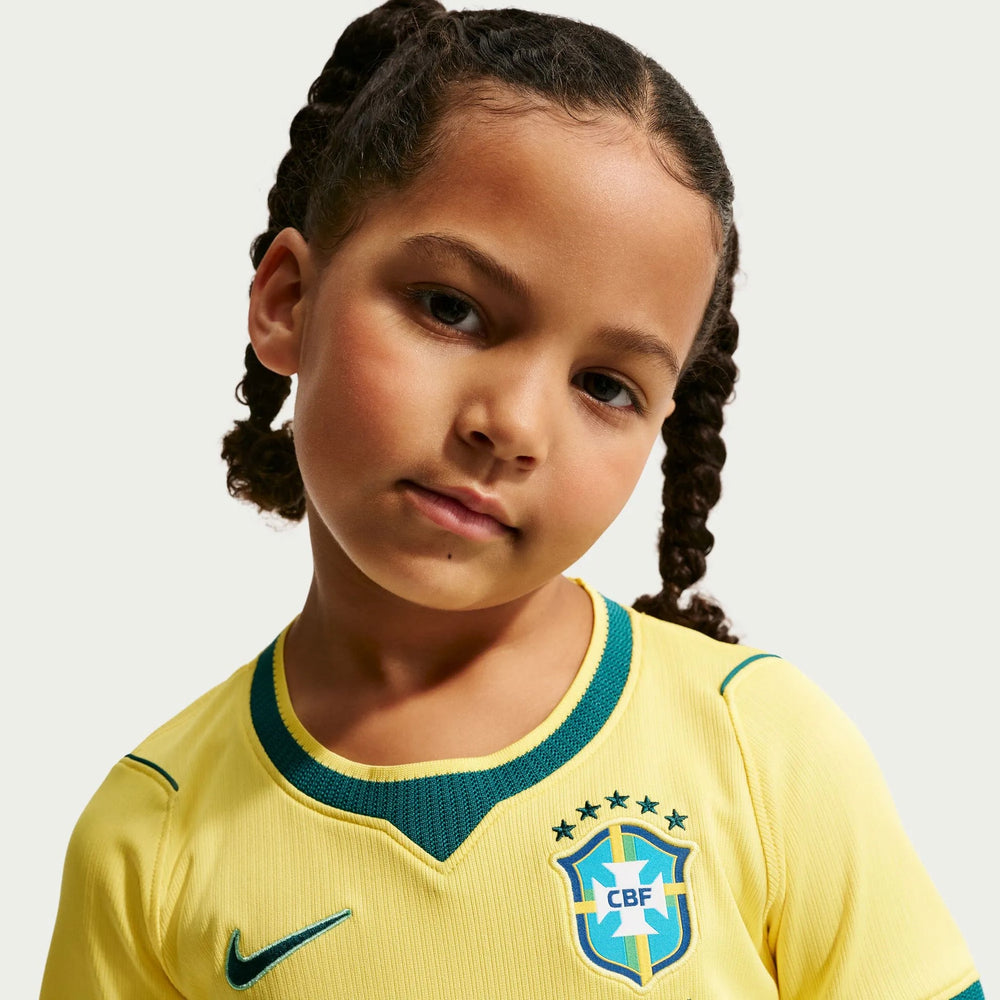 2026-27 Brazil Little Kids' Stadium Home Kit  / Nike