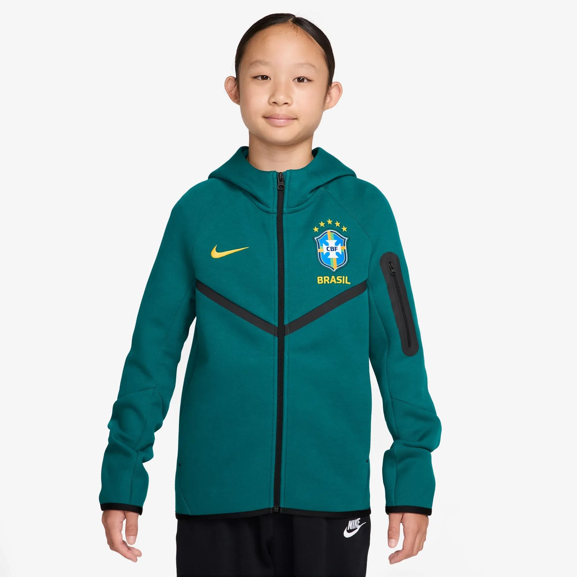 2026-27 Brazil Youth Full-Zip Tech Fleece Hoodie  / Nike