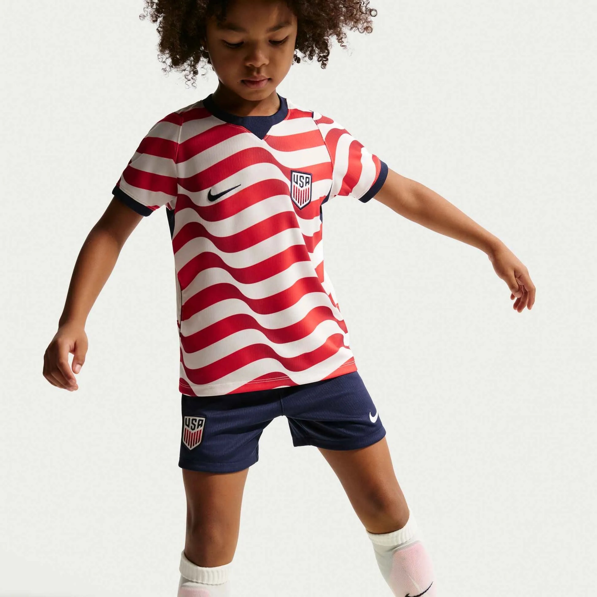 2026-27 USMNT Little Kid's Stadium Home Kit  / Nike
