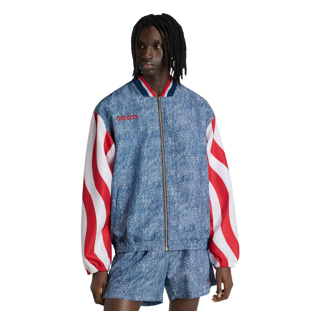 USA Men's Denim Graphic Track Top  / Adidas