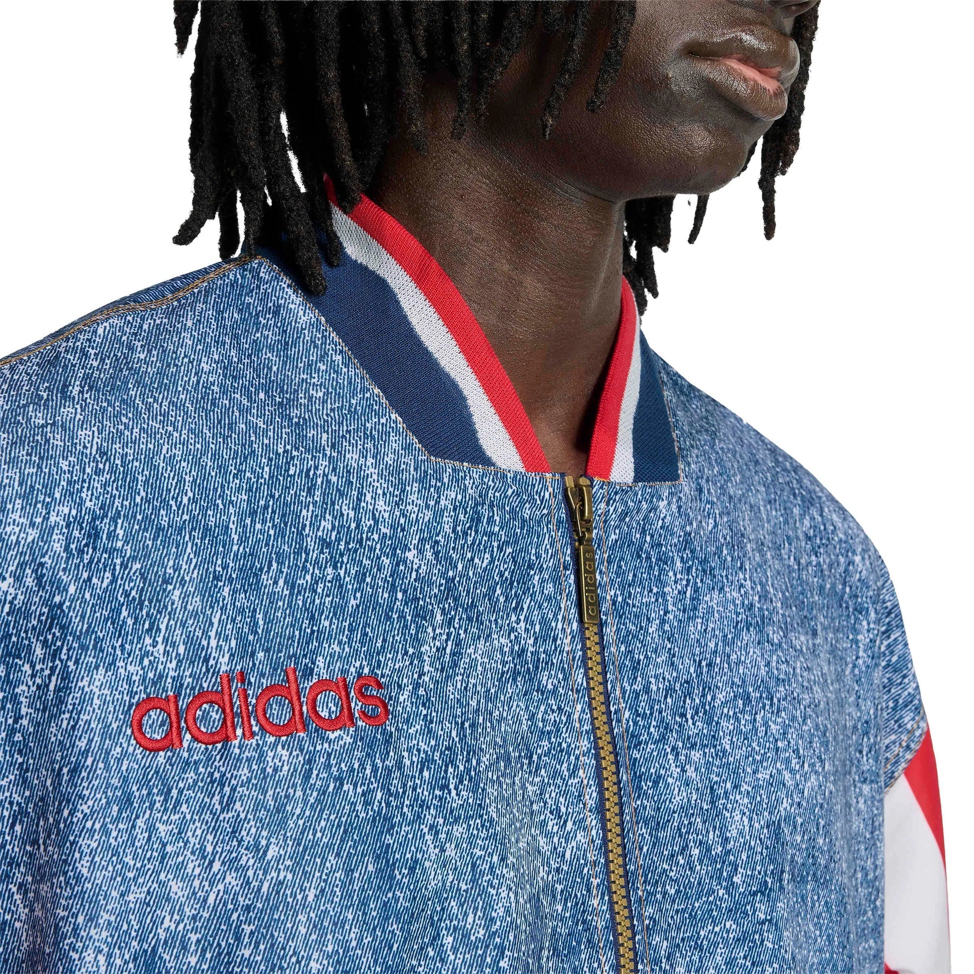 USA Men's Denim Graphic Track Top  / Adidas