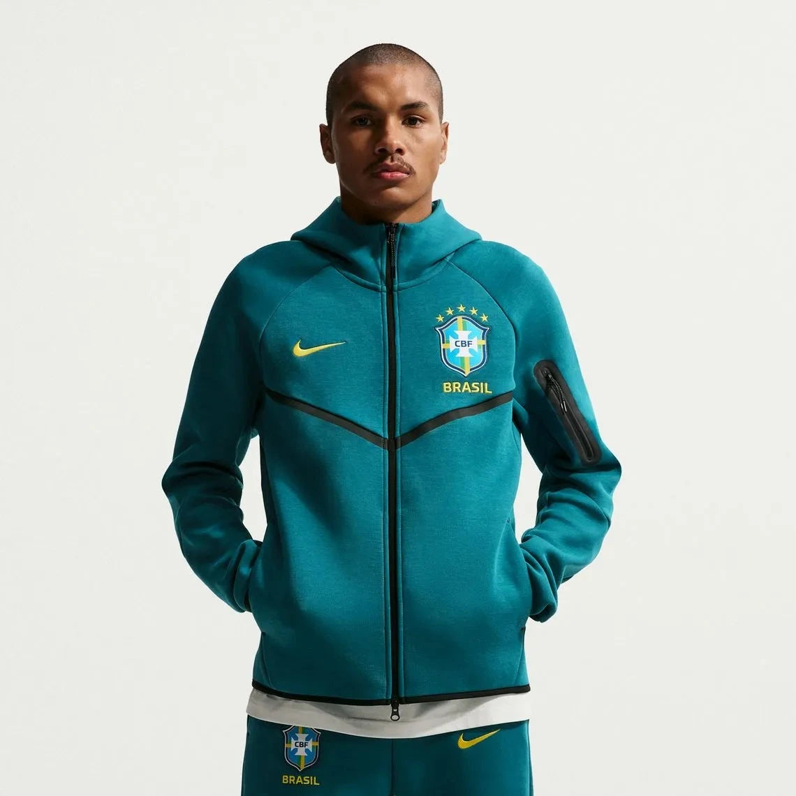 2026-27 Brazil Men's Full-Zip Tech Fleece Hoodie  / Nike