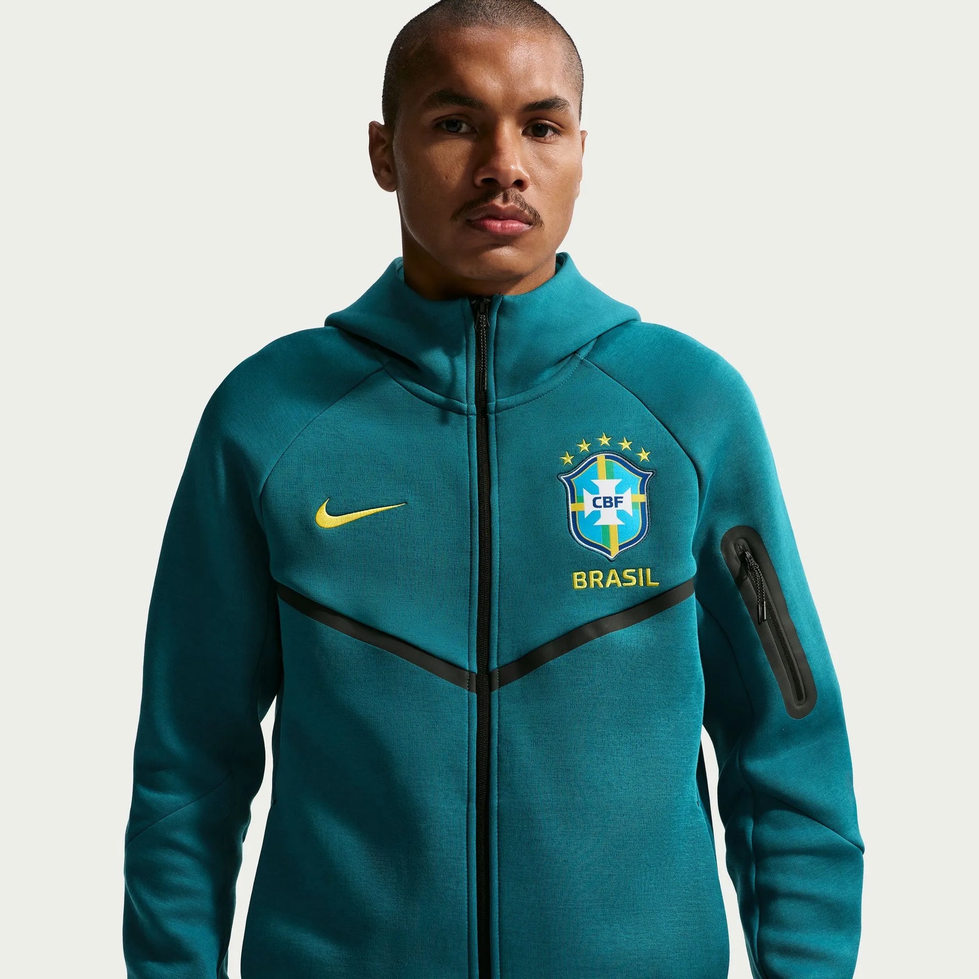 2026-27 Brazil Men's Full-Zip Tech Fleece Hoodie  / Nike
