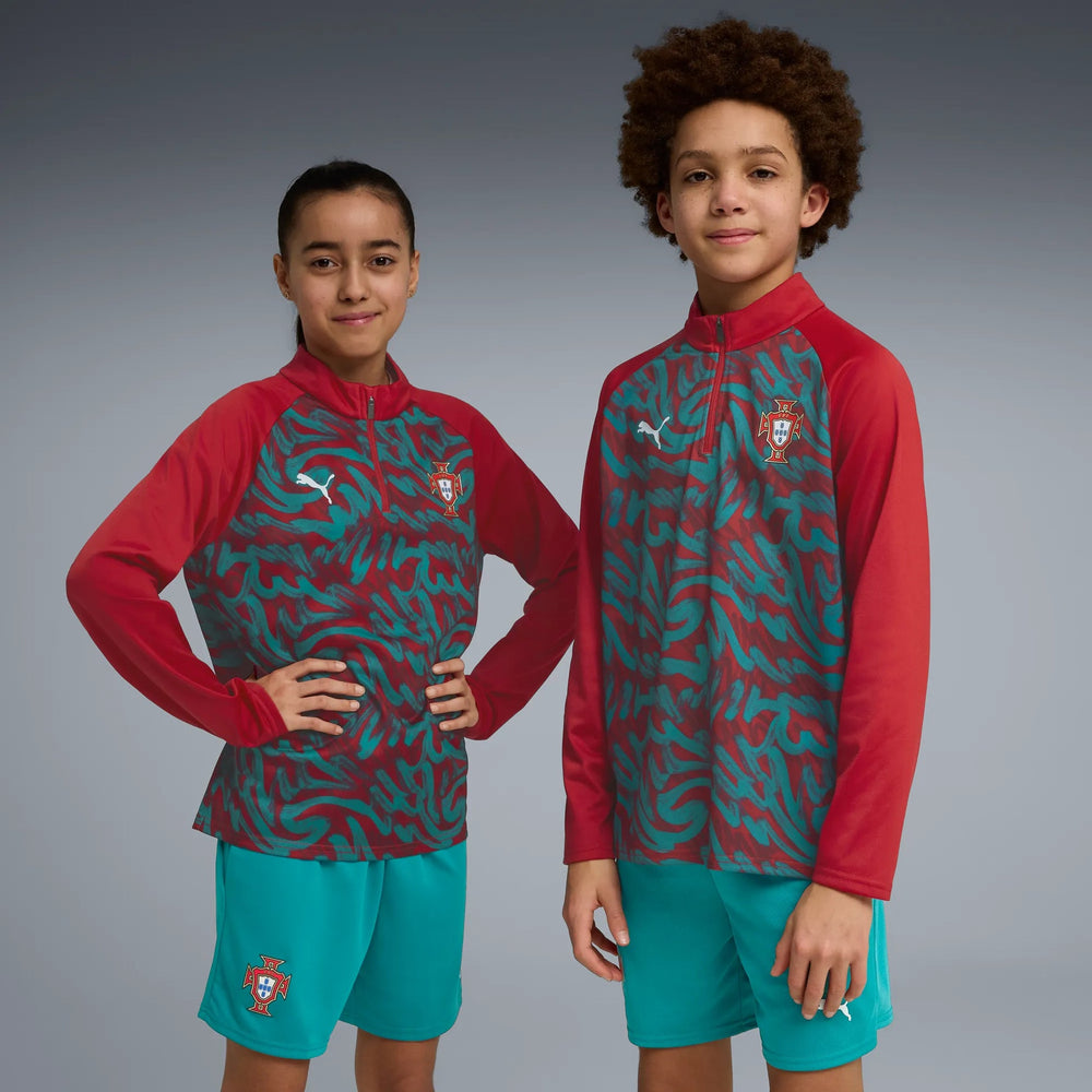 2026-27 Portugal Youth 1/4 Zip Pre-Match Top  / Puma