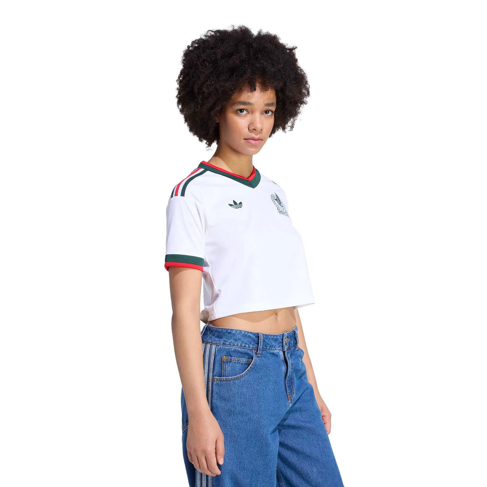 2026 Mexico Women's Stadium Away Cropped Soccer Jersey  / Adidas